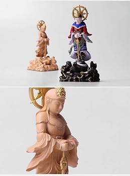 ☆極上時代彫り☆妙見菩薩/木彫/木造/金泥/玉眼/仏像/置物/武士/仏教