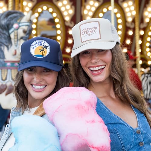 Image of Friday Feelin' Trucker Hat Women Men Baseball Caps Gift Women's USA Trucker Hats Caps Baseball Hats All Occasions - One Size
