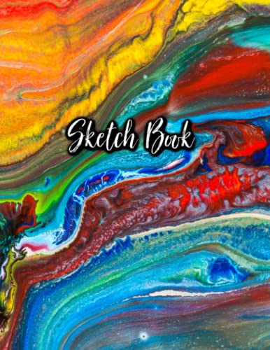 Sketch Book: Notebook for Drawing, Writing, Painting, Sketching or Doodling, 120 pages, 8.5 x 11 (Premium Abstract Cover #2) (Premium Psychedelic) image 2