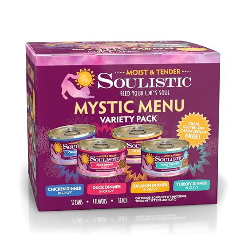Soulistic Moist and Tender Mystic Menu Variety Pack 3oz Can Pack of 12