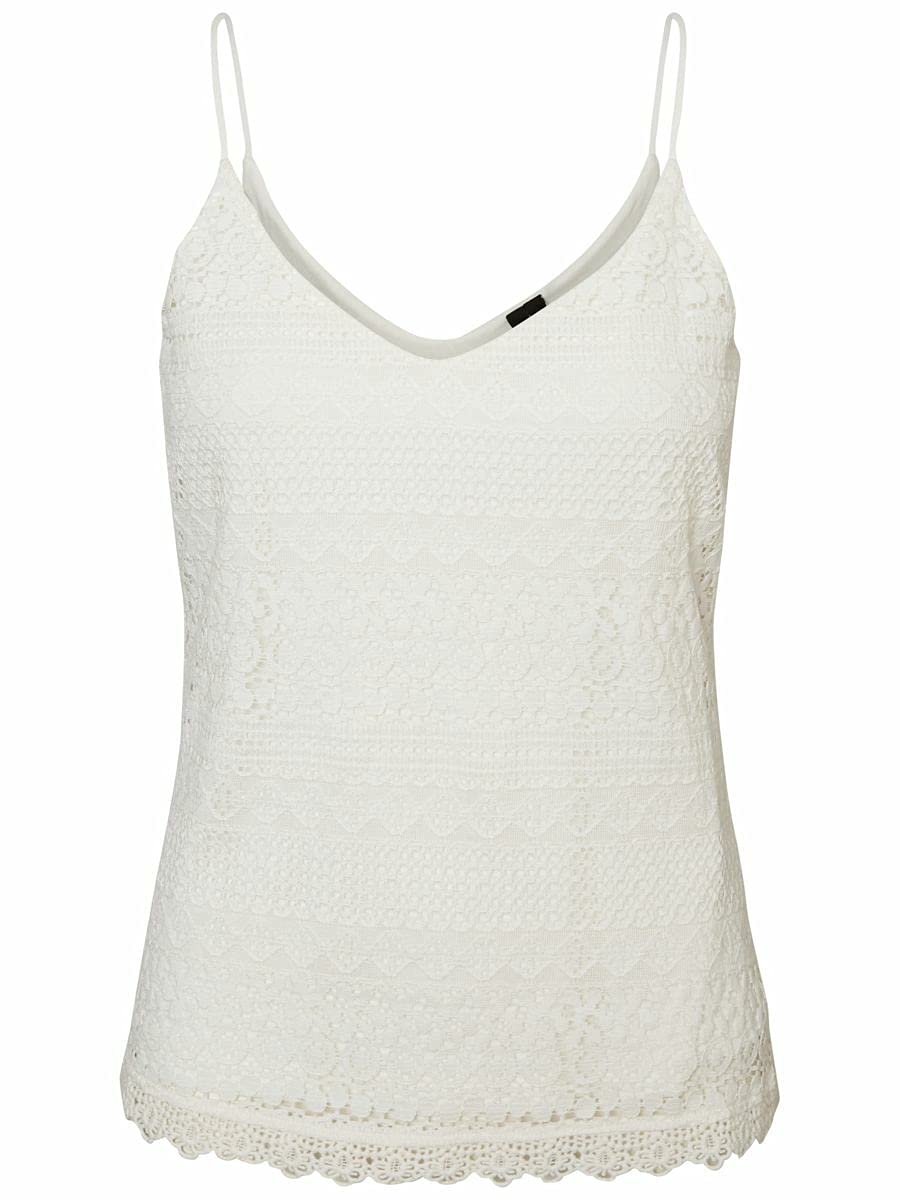 Vero ModaWomen's Vmhoney Lace Singlet Exp Tank Top