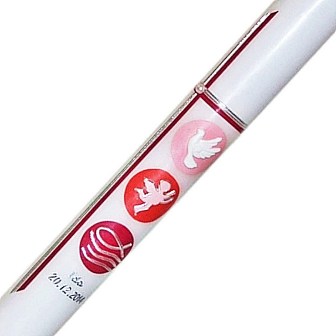 Taufkerze Kommunionkerze Mädchen Rosa Kerze zur Taufe Kommunionkerze Konfirmationkerze mit Name und Datum beschriftet.