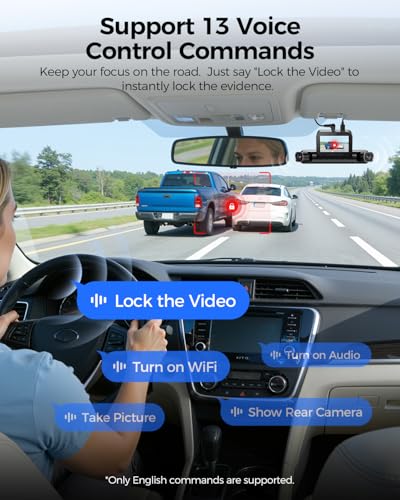 Image of AZDOME 4 Channel Dash Cam, Built-in 256GB eMMC, STARVIS 2, 360 Full Coverage Dashcam Front Rear Left Right, 2K+1080P*3, HDR IR Night Vision, 5.8GHz WiFi, GPS, Voice Control, Motion Detection M660 Pro