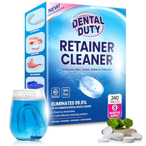 240 Units Retainer and Denture Cleaning Tablets (8...