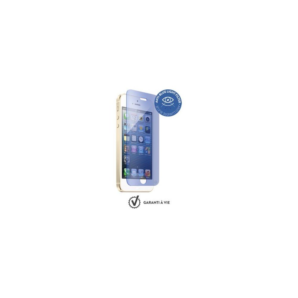 BigBen Connected Film de protection d'écran en verre trempé anti-​bleu pour iPhone5/​5S/​SE/​5C