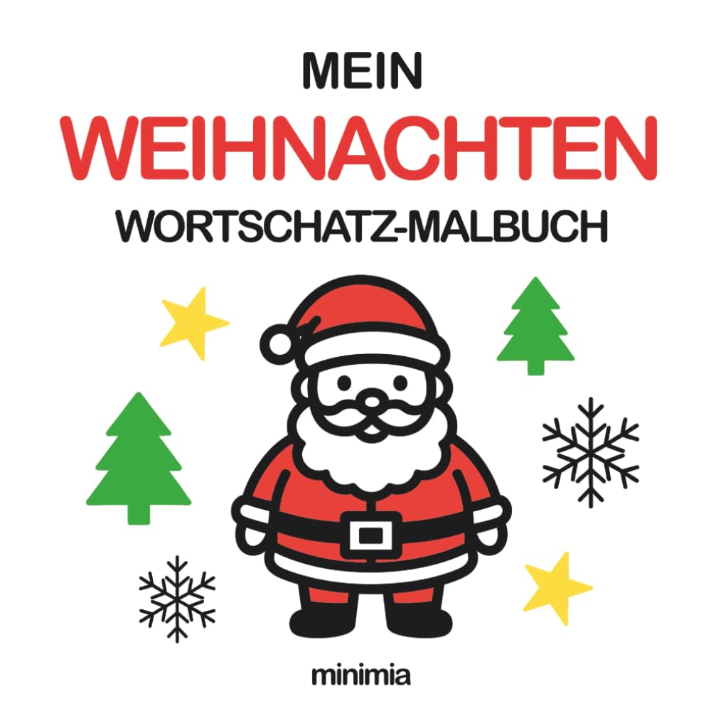 Mein Weihnachten Wortschatz-Malbuch