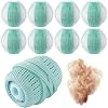 Set de 8 Piezas Quitapelaje y Bolas para Lavandería, Quitapelaje Reutilizable para Lavandería, Bola Atrapa Pelusa para Lavadora, Atrapa Pelos de Mascotas para Ropa, Ropa de Cama 2