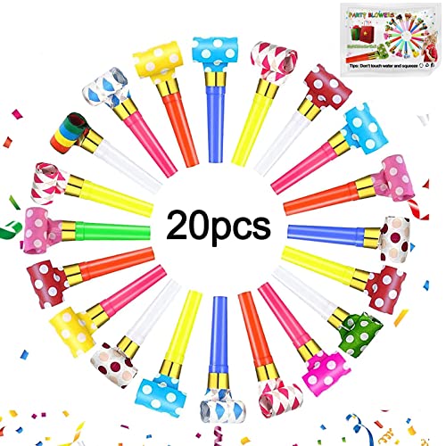 100 Stück Party-Tröten & Trillerpfeifen | Bunt Gemischt | Perfekt Für Geburtstage & Feste