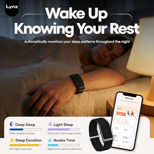 Image of LYNZ Premium Smart Fitness Tracker Band for Men & Women,24 /7 Health Monitoring,Blood Pressure, Heart Rate, Sleep, Stress, Blood Oxygen, Special Training Mode(1 Device + Two Straps)