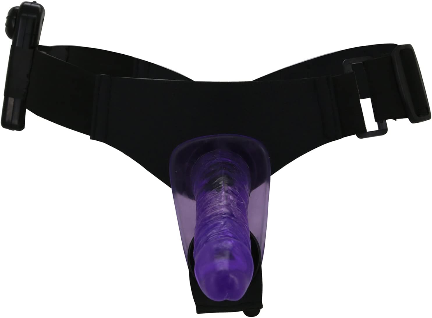 Strap-on Double Sided Vibrating Dildo Wearable Vibration Harness Dildos Remote Control Adult Sex Toys Purple