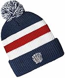 Composition : 100 % acrylique Brixton Kit Pom Beanie, rouge/blanc/bleu, Taille unique