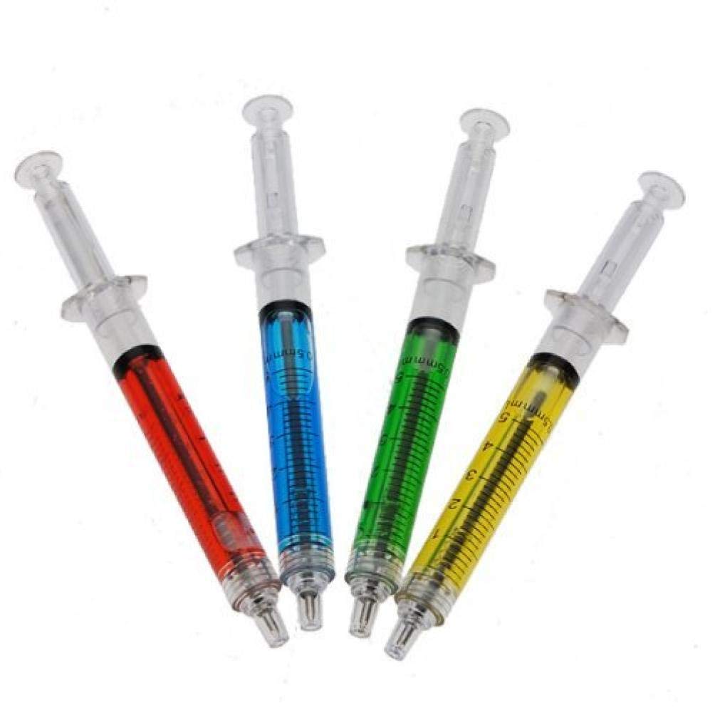 4pcs Stationery Pen Injection Novelty Syringe Pens Nurse Costumes Ball Point Pens