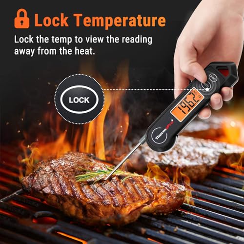 Image of LABART ThermoPro TP19H Digital Instant Read Meat Thermometer for Grilling Waterproof Kitchen Cooking Food Thermometer with Ambidextrous Backlit for BBQ Grill Smoker Oil Fry Candy Thermometer