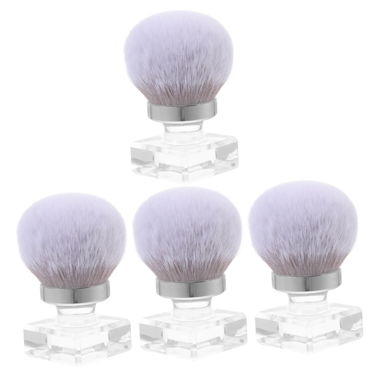 Healeved 4pezzi Spazzola Per Pulizia Unghie e Makeup Spazzola Per Rimozione Unghie Pennello Piccolo e Ergonomico Per Manicure e Trucco Strumento Versatile Per Applicazione Fondotinta e
