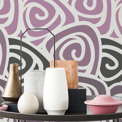 Stencil Wall Geometrico 020 Floral. Approximate size: Exterior of Stencil: 50 x 50 cm (19,7 x 19,7 inch) Measurement of Design: 48 x 48 cm (18,9 x 18,9 inch)