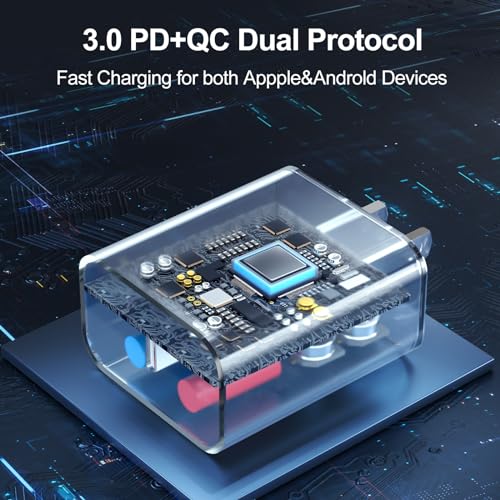 Compatible with iPhone 14 Fast Charger,3 Pack Type-C Charger with 6ft USB C Cable,20W PD USB C Wall Charger Adapter with Type C to Liighting Cables Compatible with iPhone 14/14 Pro/14 Pro Max/13/12/11 - Image 3