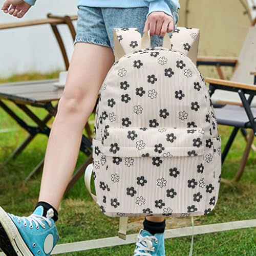 Printed Travel Backpack Large Backpack (Small plum blossom)4