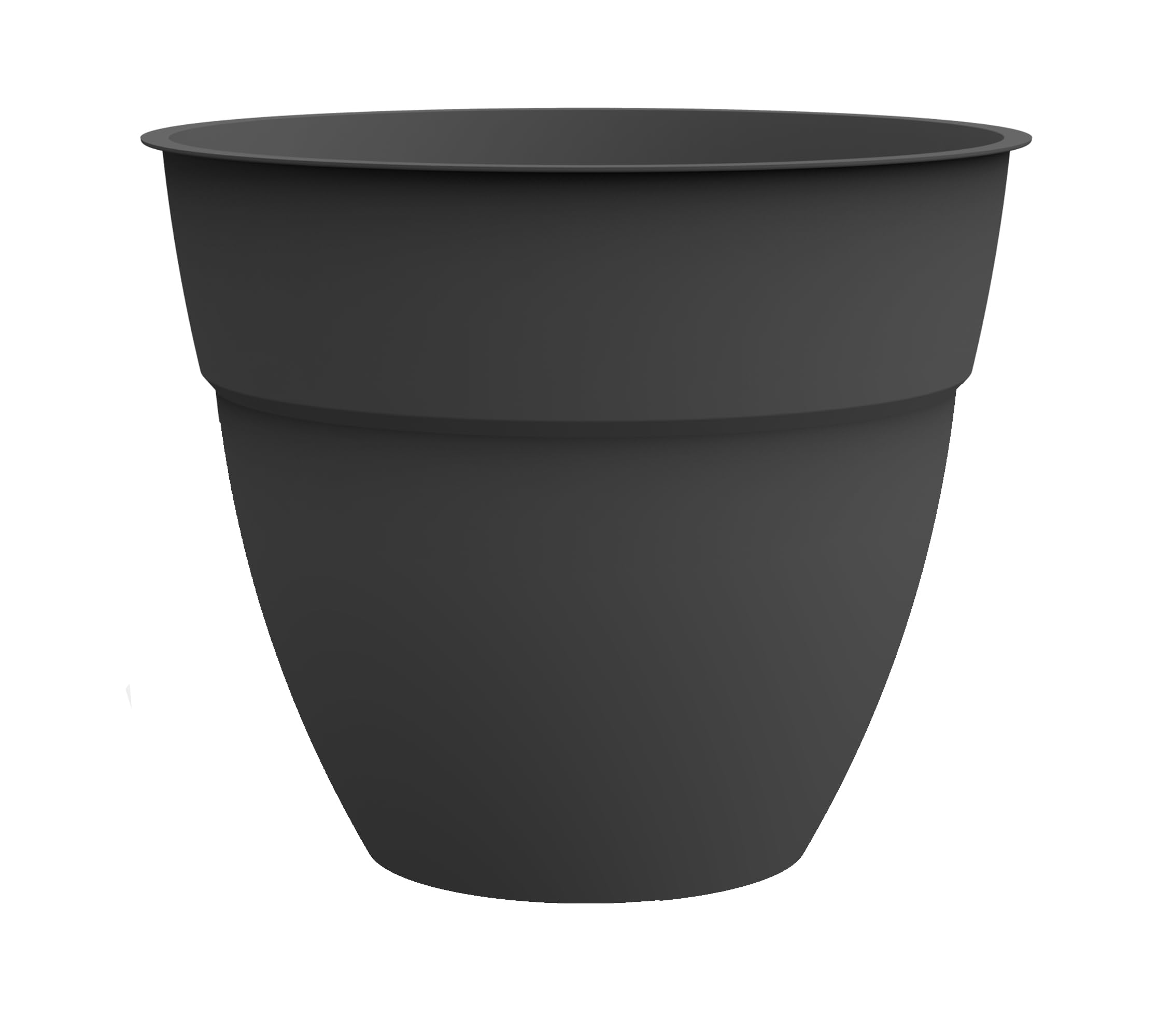 EDA Osaka – Maceta de Flores de 25 cm – Volumen 6,5 L – Ø 25,6 x 21,2 cm – Gris Antracita