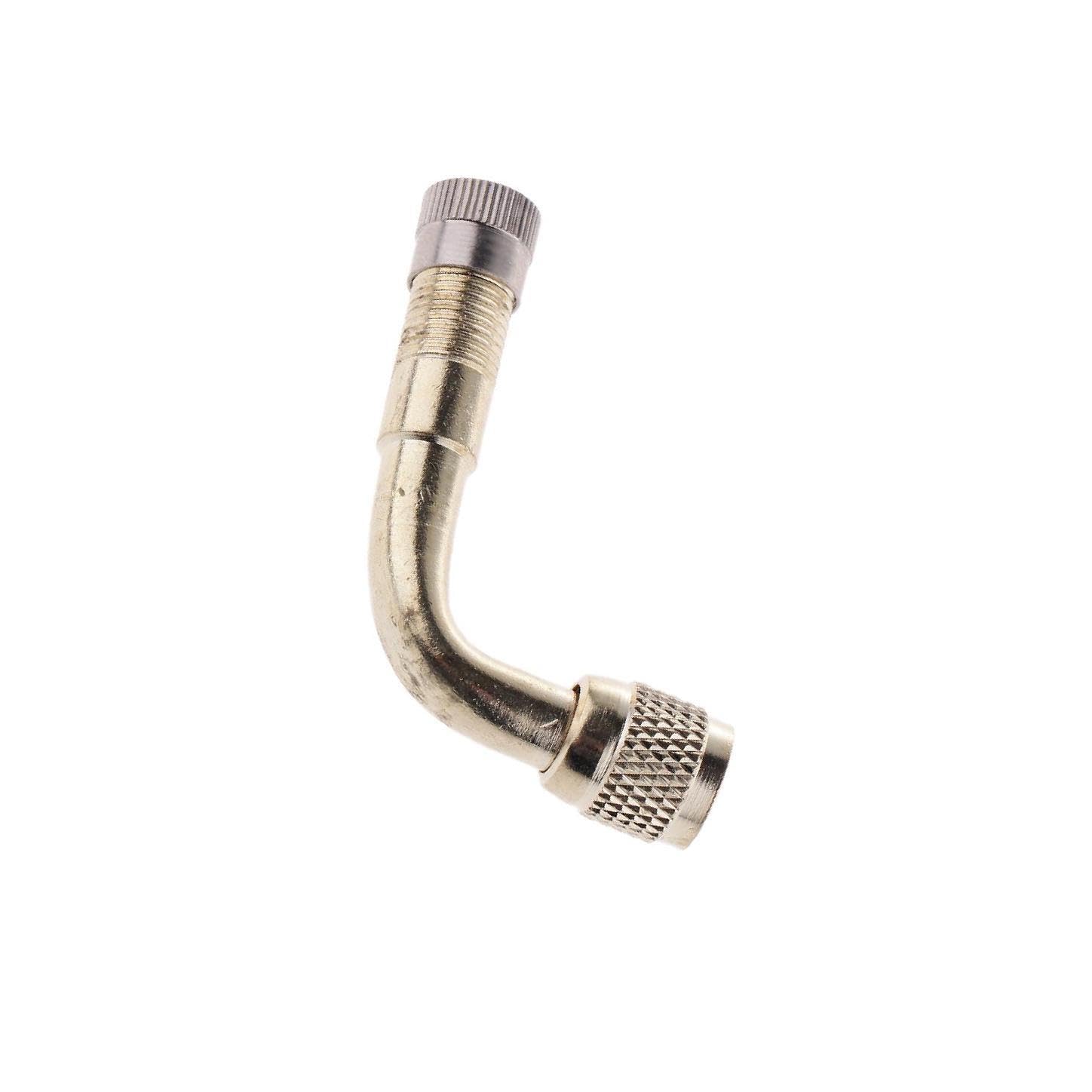 TUXCAXI Wheel Tire Tyre Valve Stem Efficient Angled Extension Copper Checking Inflating Dual Tires Effortless Task Angled Wheel Tire Tyre Valve Adapter , 90 Degree