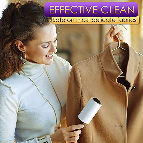 Lint Rollers Value Pack Of 450 Sheets / 5 Refills, Sticky Roller, Lint Remover For Dog, Cat, Pet Hair, Lint Rollers For Clothes, Carpet, Couch, Furniture, Car Seats #TOP4