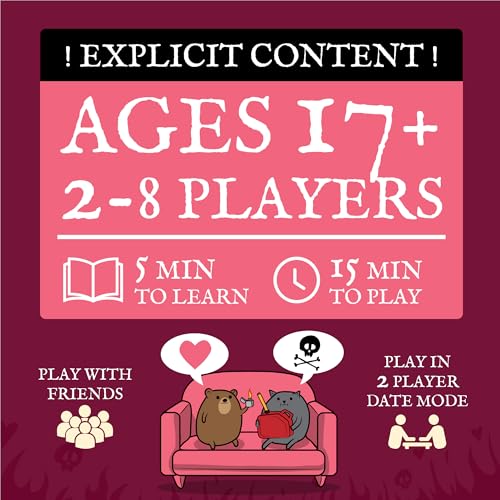 Image of Exploding Kittens Horrible Couple Extra Horrible, 2-8 Players, 17+