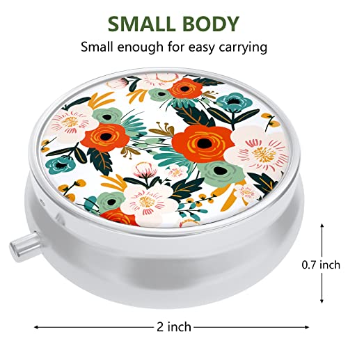 Image of Pill Box, Small Pill Case for Purse & Pocket, Travel Medicine Organizer | Cute Travel Medicine Organizer, Portable Medicine Container Holder to Hold Vitamins, Medication, Fish Oil & Supplement
