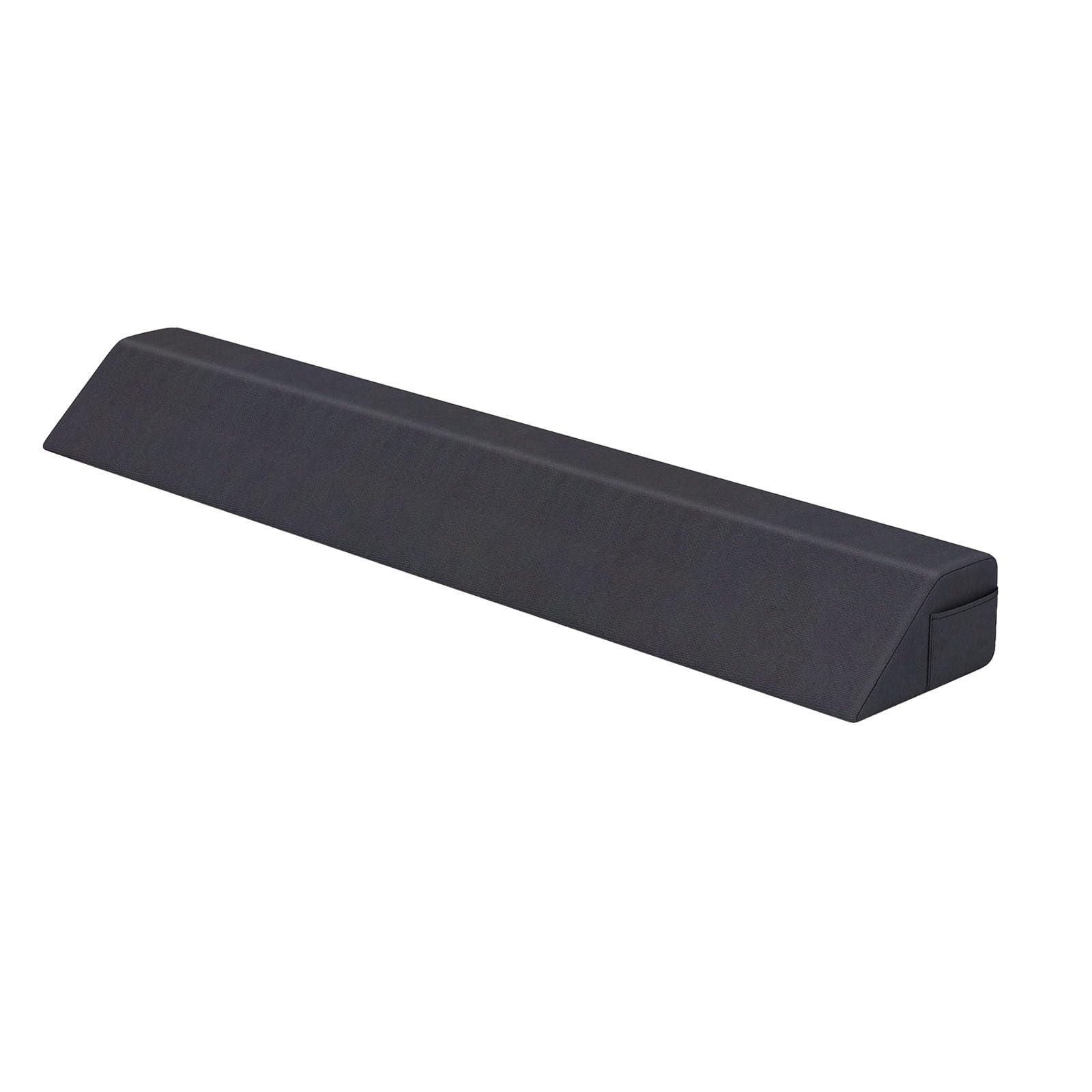LIFEZEAL Almohada Trapezoidal para Rellenar el Espacio entre el Cabecero y el Colchón, Almohada de Lectura con Funda Lavable, Acolchada con Esponja, 2 Bolsillos Laterales, para Cama (137 x 25 x 13 cm)