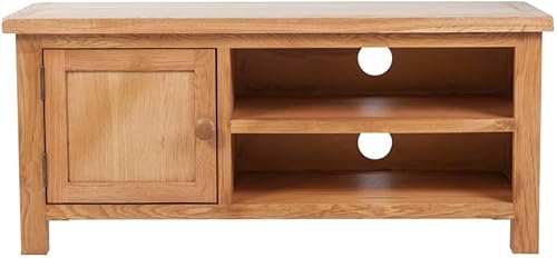 Miniatura 2 de vidaXL Mueble de TV de madera maciza de roble 40.6"x14.2"x18.1"