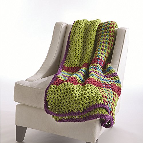 Image of Bernat Blanket Super Bulky Yarn, 5.3oz, Guage 6 Super Bulky, Cranberry (Pack of 2)