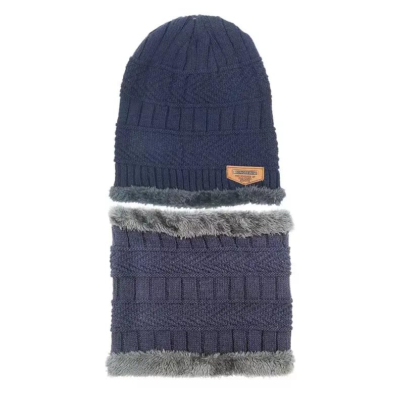 Image of F Y V Baby Kids Winter Beanie Cap with Warm Knitted Woollen Fur Lined Hat for Boys and Girls Age 1 to 6 Years Soft Stretchable Winter Cap Ear Cover