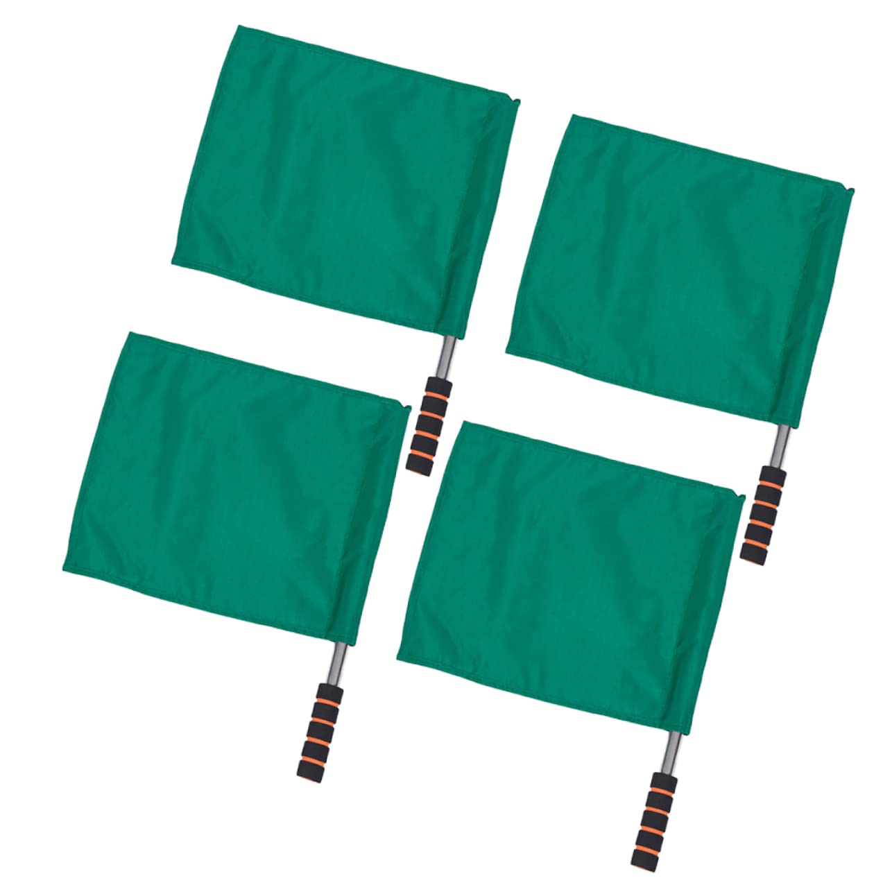 BESPORTBLE Racing Flags for Race Track Neon Referee Flag 4pcs Sports Flag Set Stainless Steel Pole