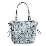 Vera Bradley Damen Cotton Glenna Satchel Purse Handtasche, Stauden, Grau, recycelte Baumwolle