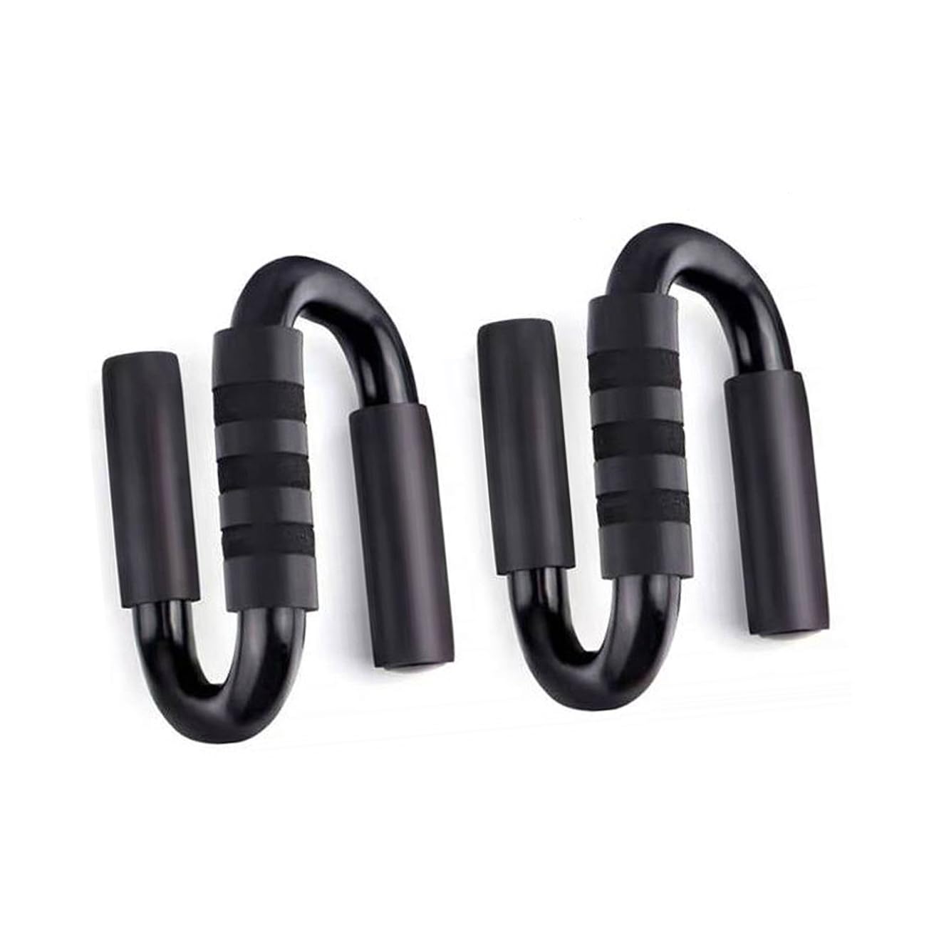 Sosoport 1pair Rack Black Handle Fitness Equipment for Chest and Abdominal Training Stable Design for Enhanced Performance for