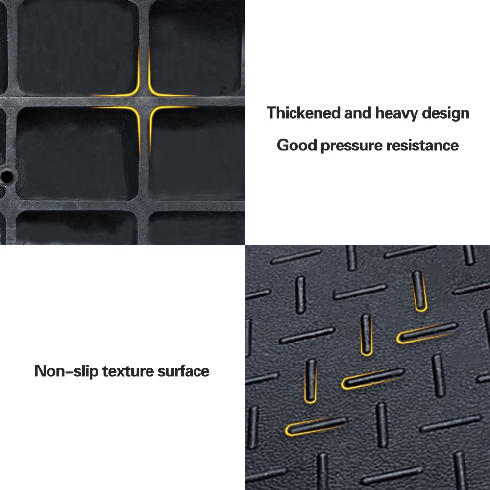 39 Inch Loading Ramps Driveway Curb Ramps 2 Pack - 39.4x9.8x2 Inch Rubber Vehicle Ramps For ...