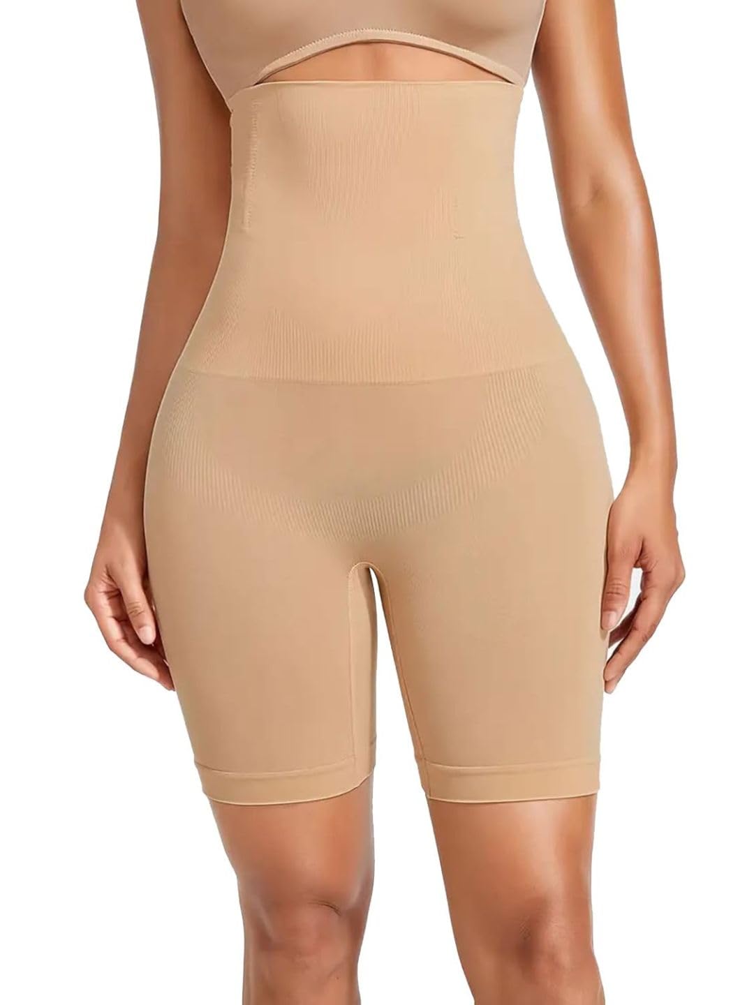 caredone Women's Cotton Blended Seamless Tummy Control High Waist and Thigh Ladies Shaper Briefs Shapewear.-picture-10