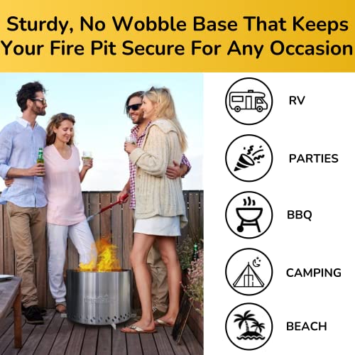 Snapklik.com : Duraflame Smokeless Firepit 19 Stand, Made