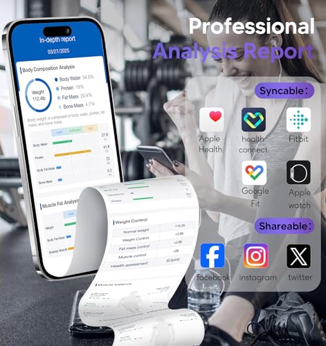 ge smart scale for body weight 8-electrode digital bathroom scale for weight fat bmi muscle mass full body composition analyzer 27 measurements bluetooth highly accurate weighing machine 400 lbs