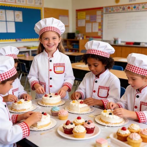 Disfraz de chef para niñas de 5 a 7 años miniatura 4