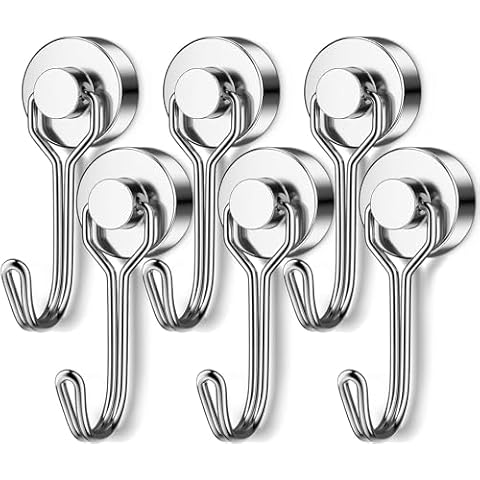 Grtard 6 Pack Strong Magnetic Hooks Cover