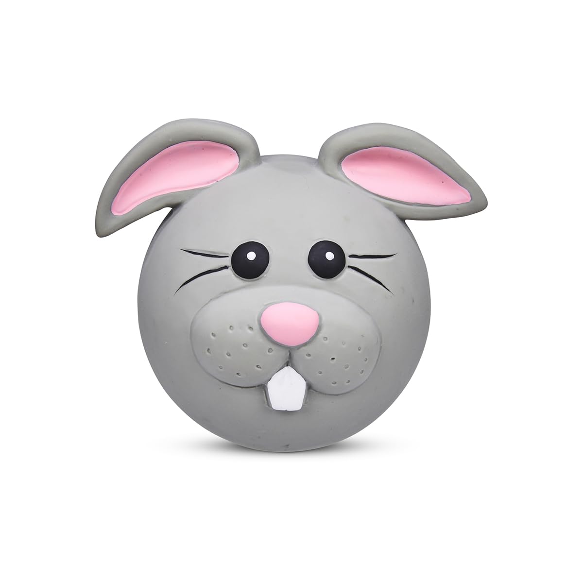 Petface Rico Rabbit Latex Dog Toy (Pack of 1), grey
