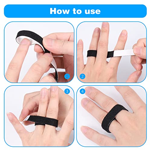 Hejo Trigger Finger Schiene, 10 Stück Fingerbandage, Bandage Finger, verstellbare Fingerschutz für Mittelfinger, Ringfinger, Kleiner Finger