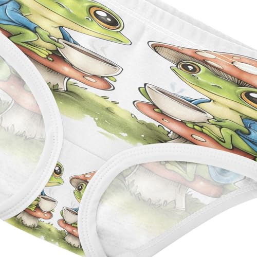 Cute Mushroom Frog Toddler Girls's Underwear 2T 202b90144