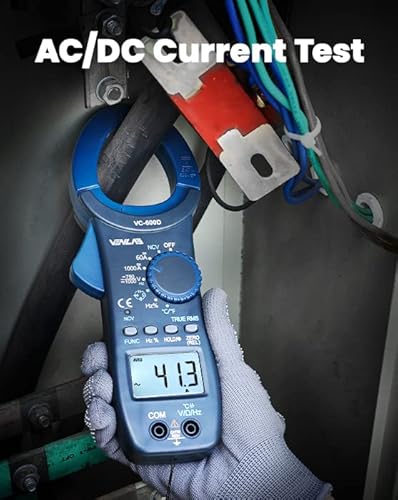 Venlab Digital Clamp Meter 1000A T-Rms 6000 Counts Ac/Dc Current Multimeter, Voltage Tester With Auto-Ranging Backlight, Measures Voltage Temperature Capacitance Resistance Frequency Continuity Ncv #TOP7