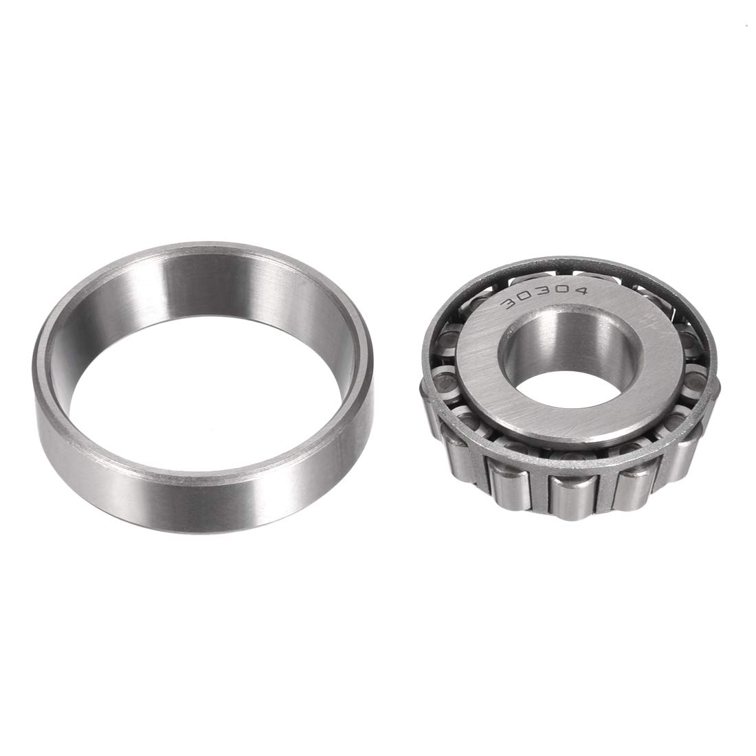sourcing map Roulement Conique Roulement à Rouleaux Cône 30304 Set Alésage 20mm 52mm OD 15mm épais 2pc