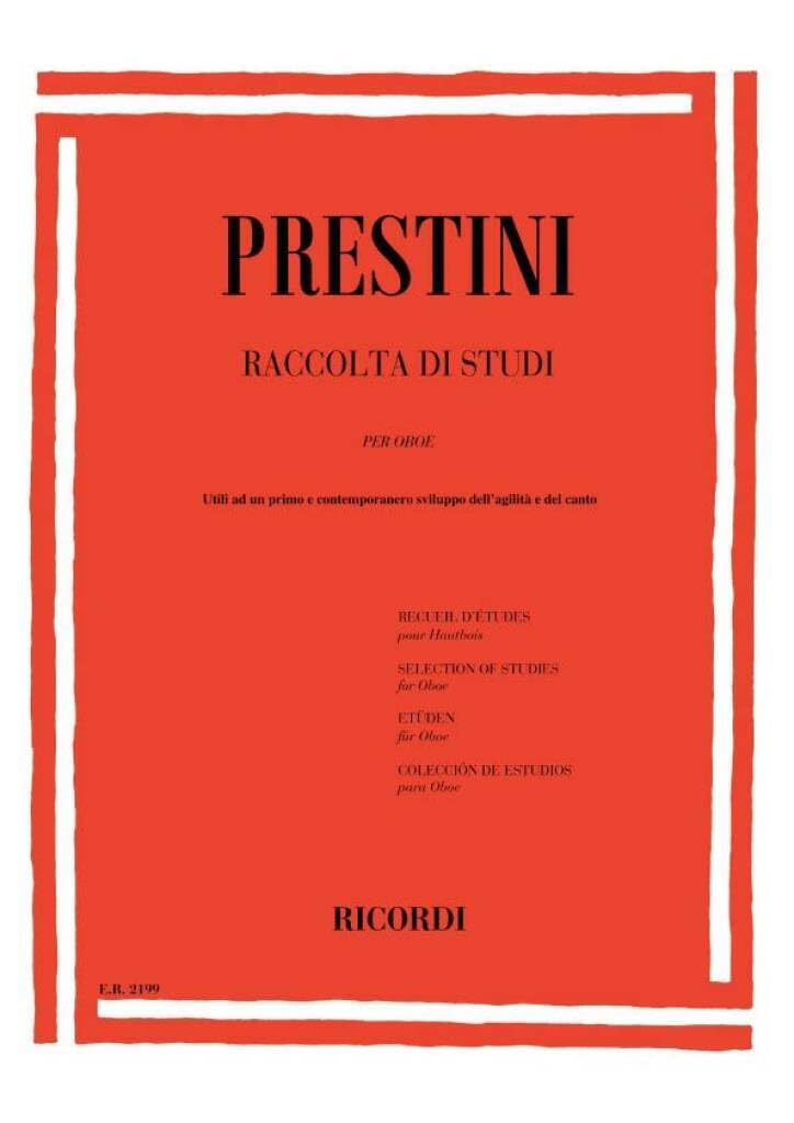 Raccolta Di Studi Per Oboe Utili Ad Un Primo E      Sheet music – January 1, 1984