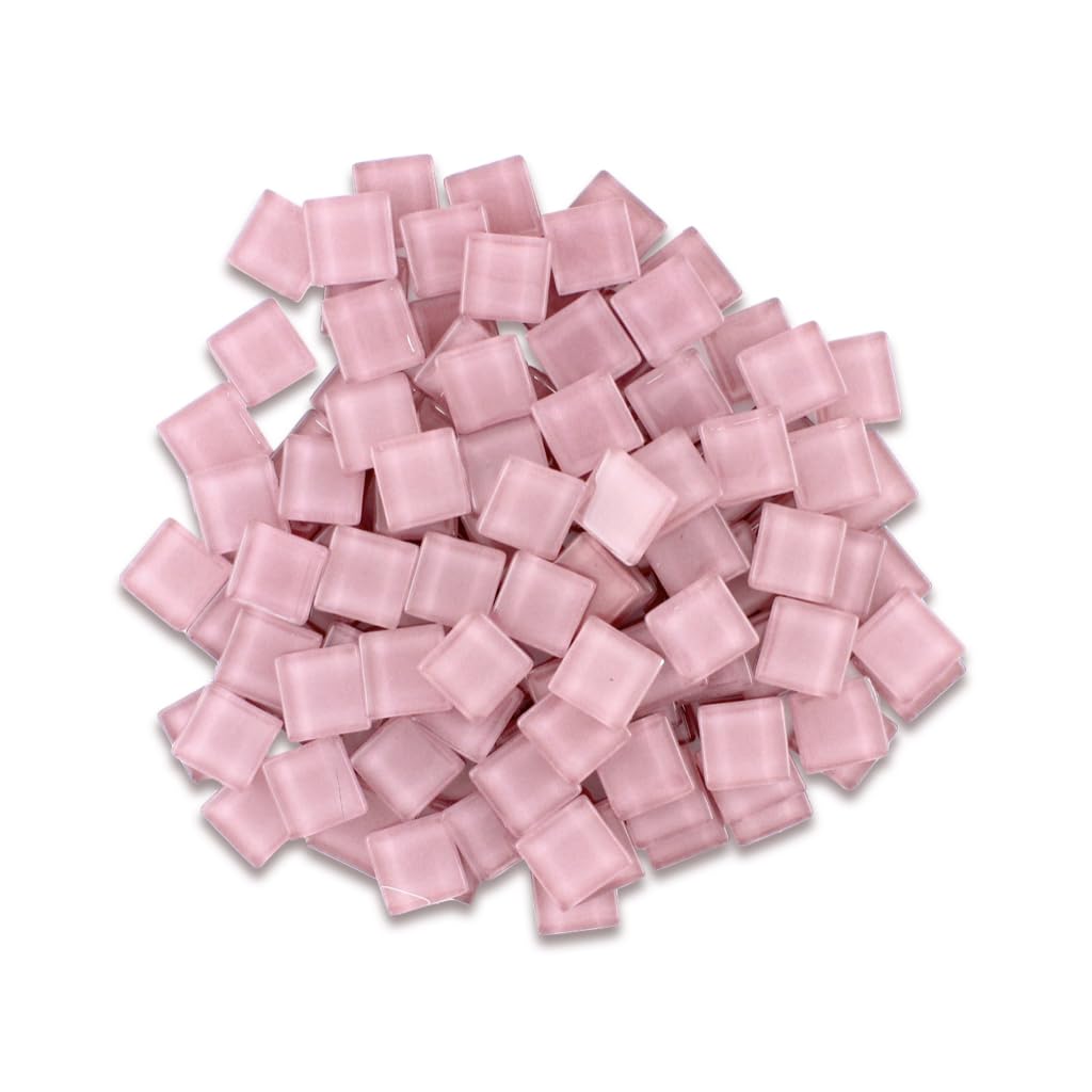 Glossy 15x15x3.5mm Crystal Glass 200 Gm Charm Pink PK-600-picture-25