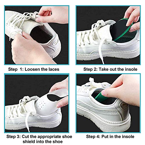 2 Paia Scudi per Scarpe, Anti Rughe Protezione per...