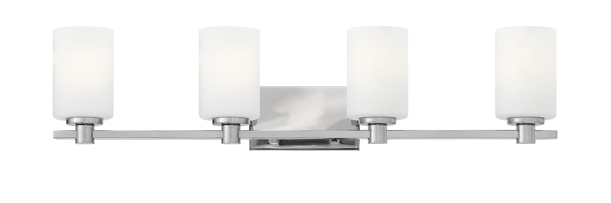 Hinkley Karlie Collection Transitional Four Light Bathroom Vanity Fixture, Chrome