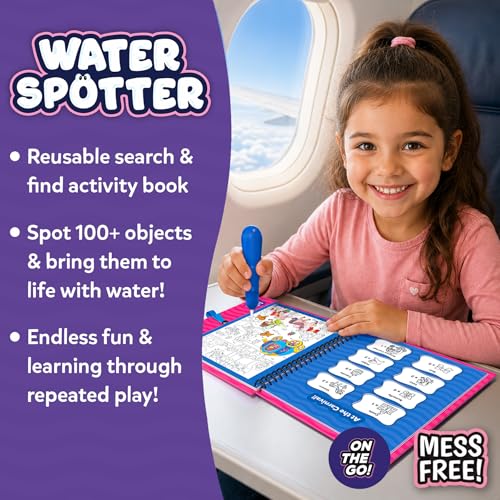 Image of Skillmatics Reusable Search & Find Book - Water Spotter, Mess-Free, Fun Learning Activity, Unicorns & Princesses, Travel Toy, Gifts for Kids Ages 4, 5, 6, 7, 8