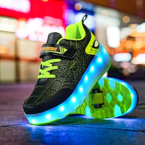 LED Light-Up Kids Roller Sneakers - Boys & Girls Adjustable Roller Shoes for Sports, Birthday, Christmas & Performance Gifts2